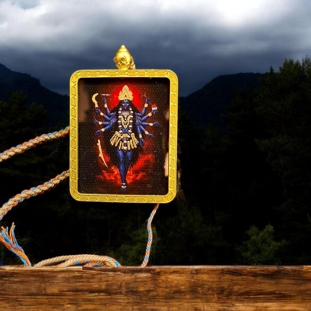 Potężny Talizman Bogini Kali Kalika | Amulet Ochronny | Tantryczna Biżuteria Medytacyjna Bóstwa