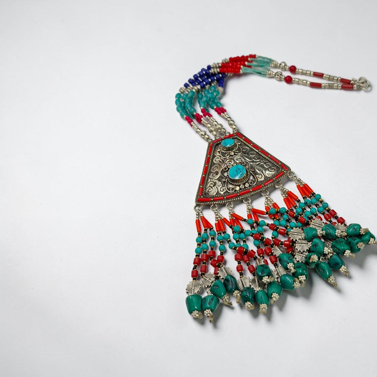 Heritage Hue: Handcrafted Tribal Statement Necklace