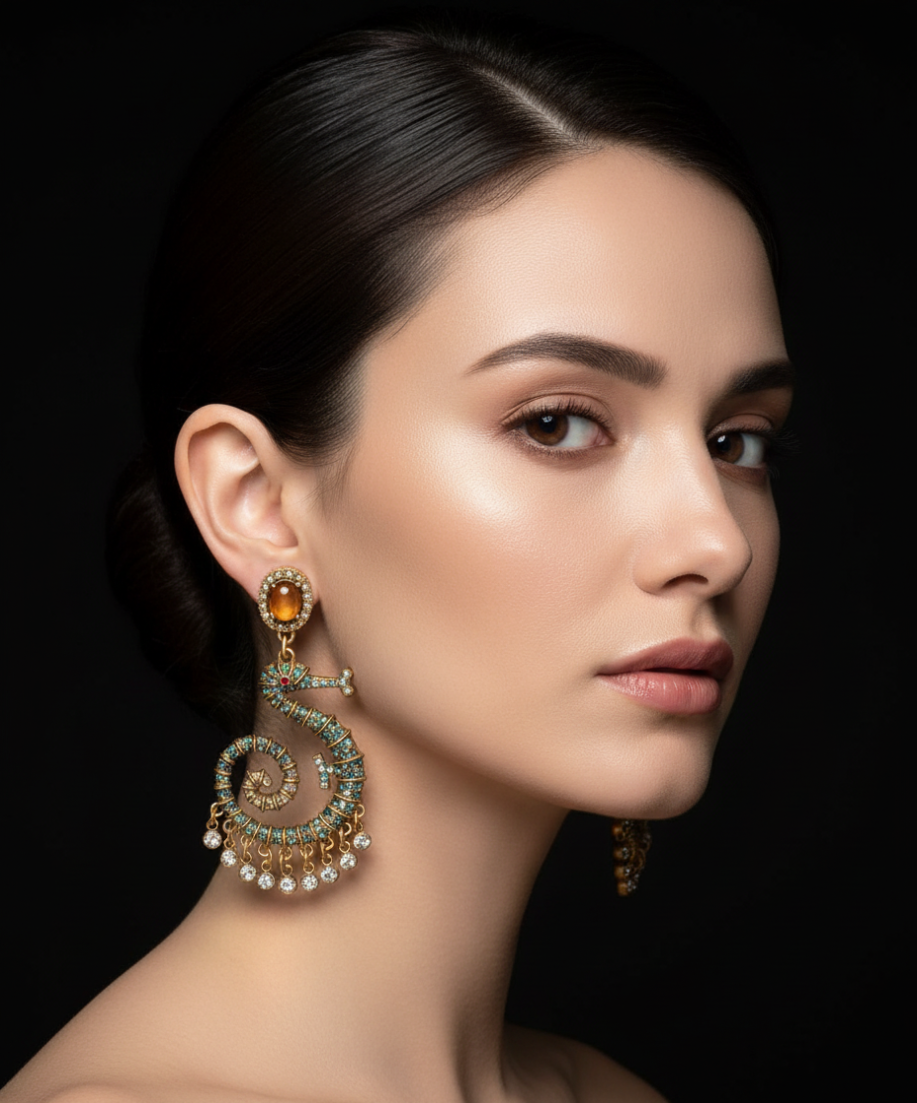 Vintage Seahorse Statement Earrings: Ocean-Inspired Jewelry
