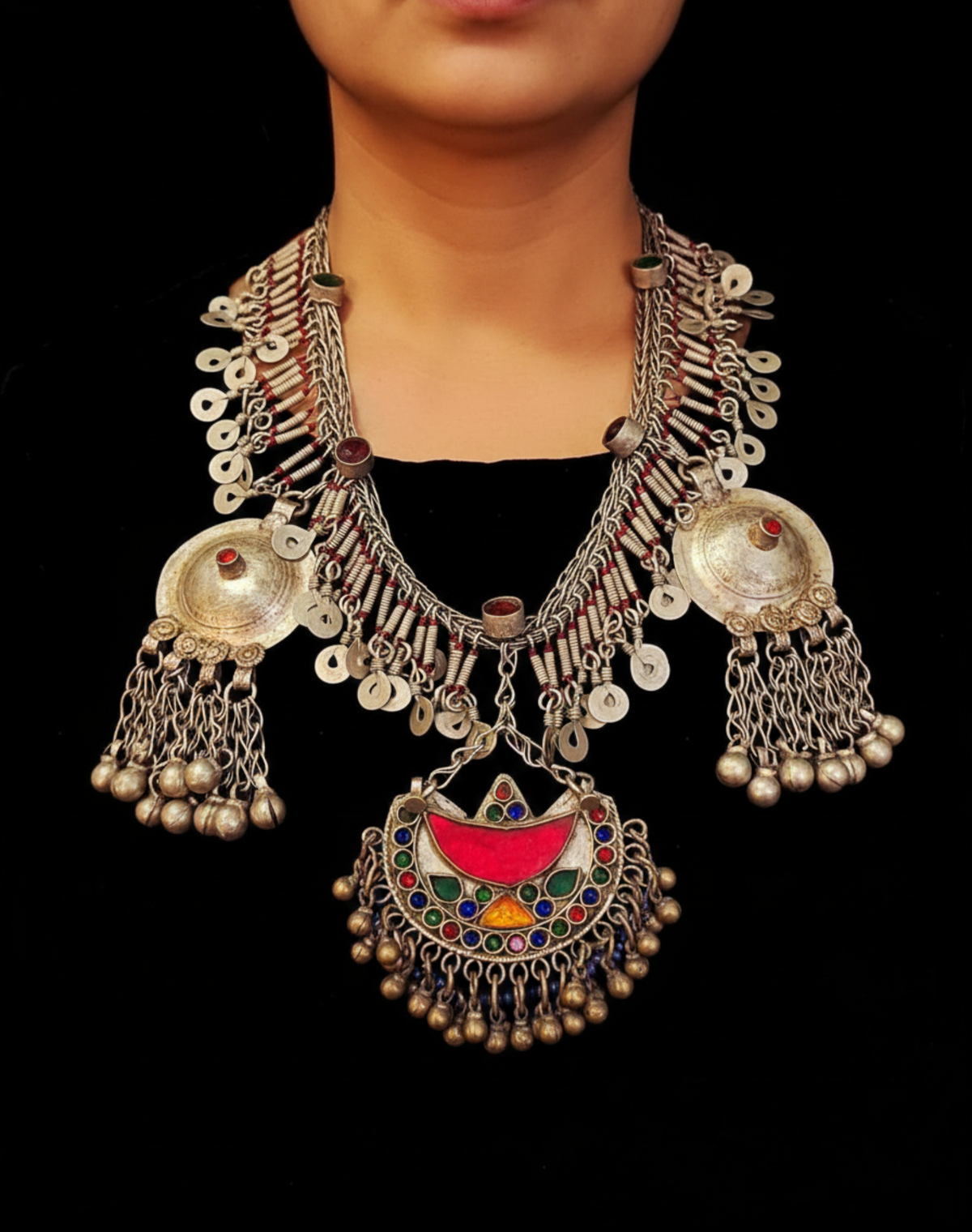Authentic Kuchi Tribal Statement Necklace