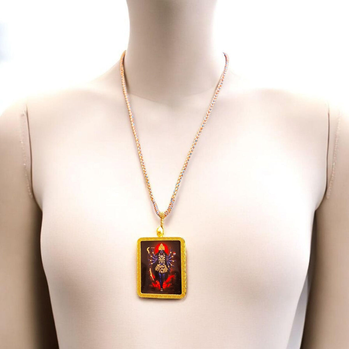 Potężny Talizman Bogini Kali Kalika | Amulet Ochronny | Tantryczna Biżuteria Medytacyjna Bóstwa