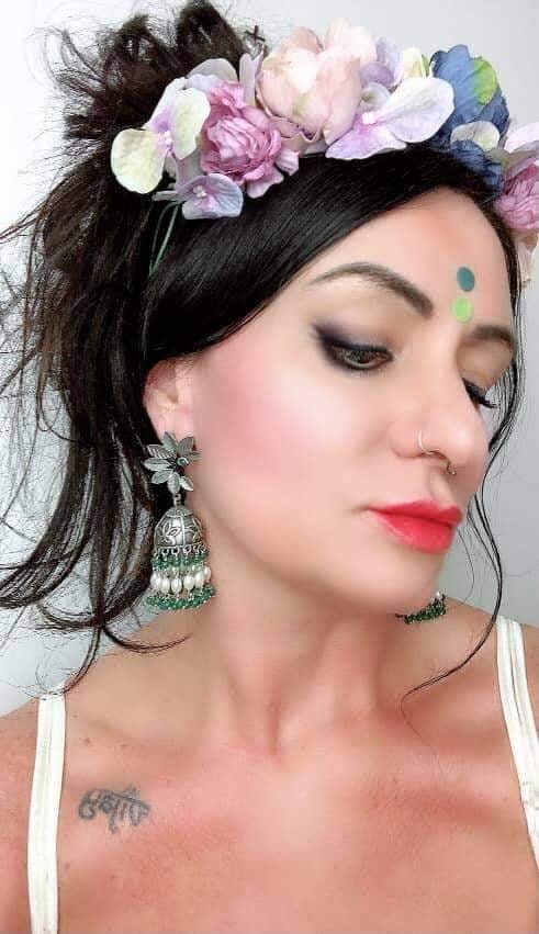 Silver Flora Jhumka Earrings: Indian Boho Gypsy Style