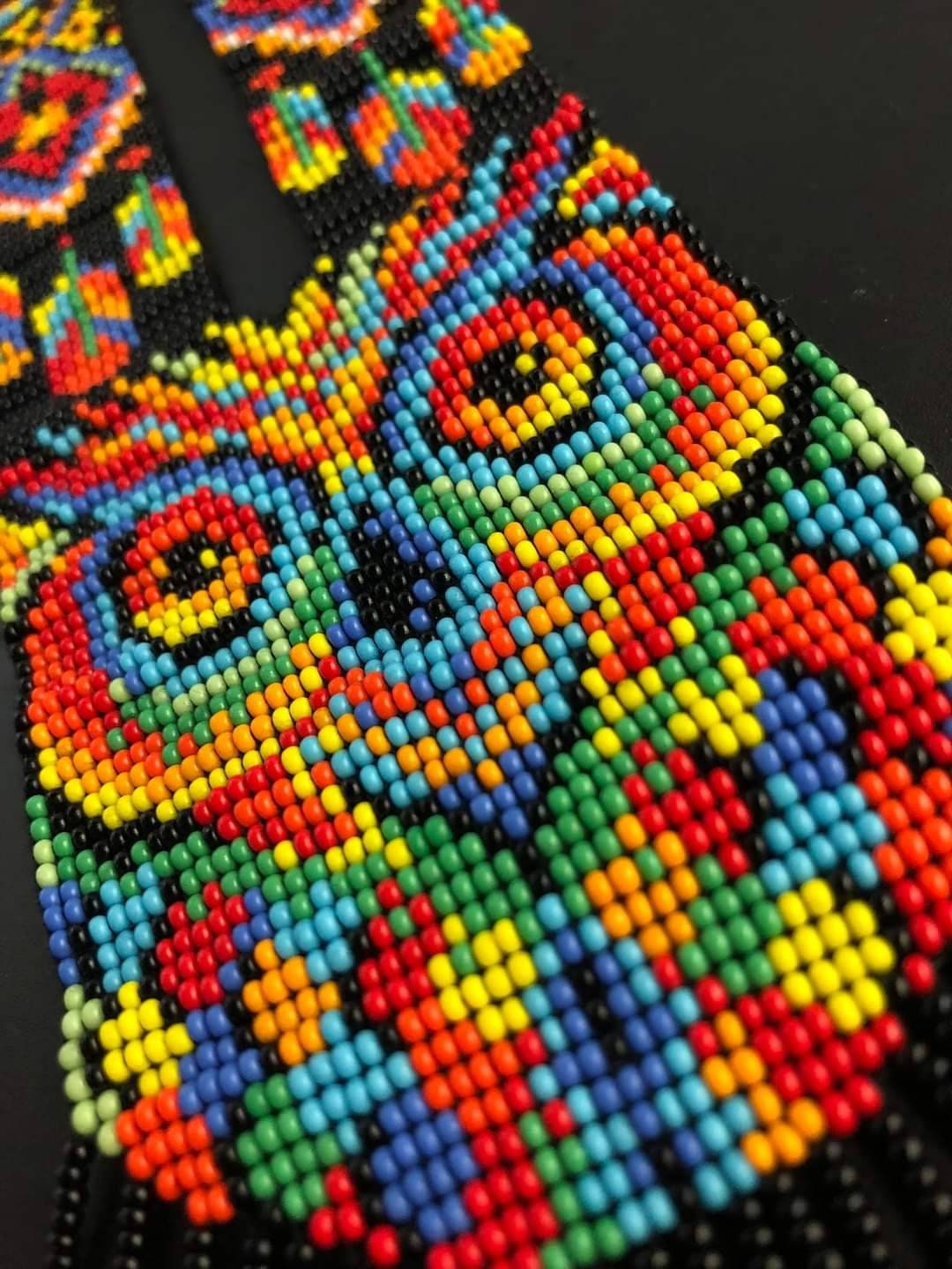 Handmade Beaded Owl Necklace & Earrings Set