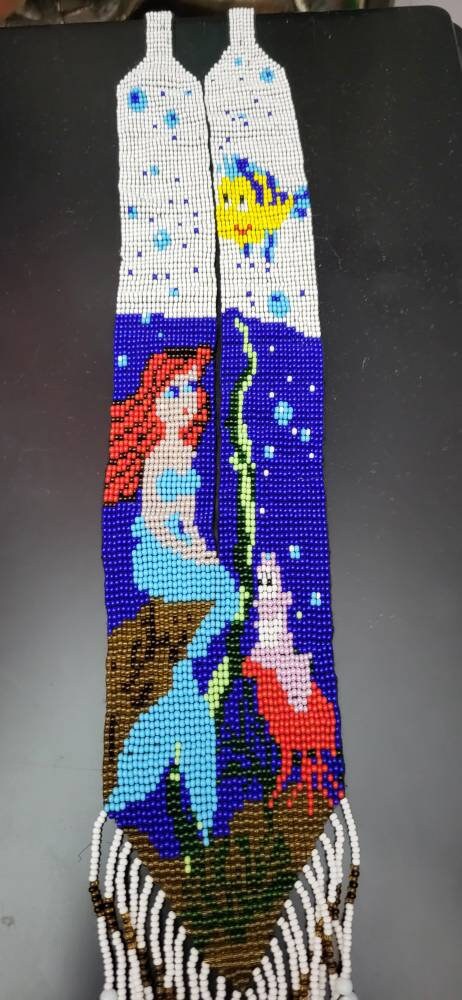 Handmade Mermaid Beaded Necklace: Ariel Inspired Jewelry
