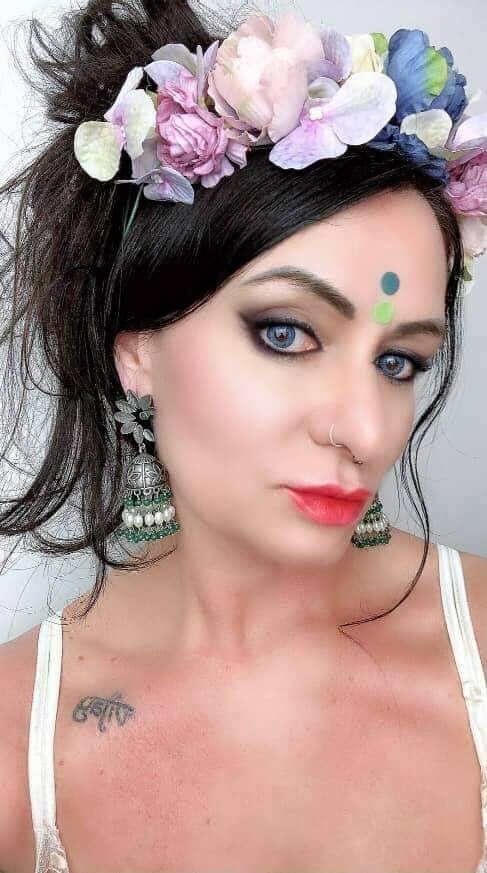 Silver Flora Jhumka Earrings: Indian Boho Gypsy Style