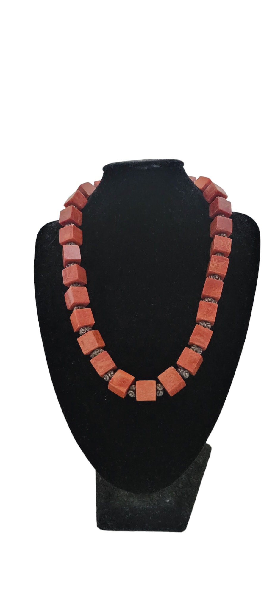 Natural Red Coral Necklace: Handcrafted Ocean Jewelry
