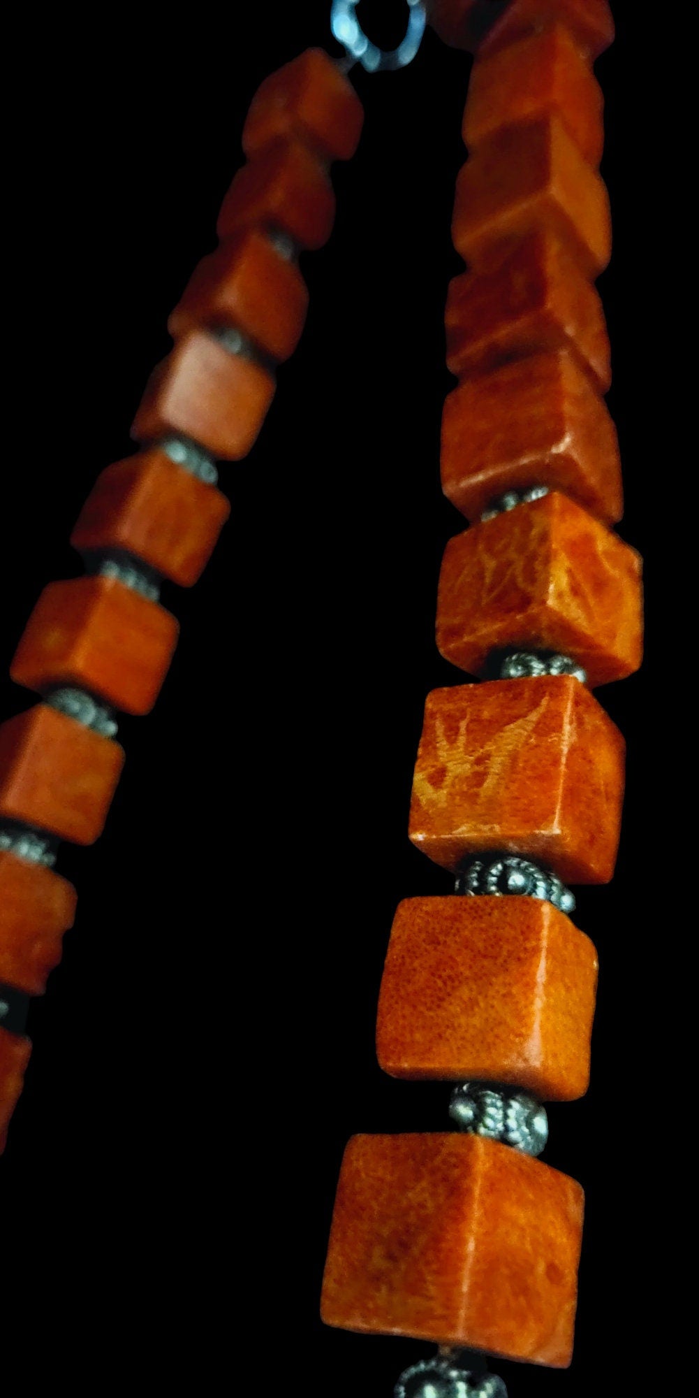 Natural Red Coral Necklace: Handcrafted Ocean Jewelry