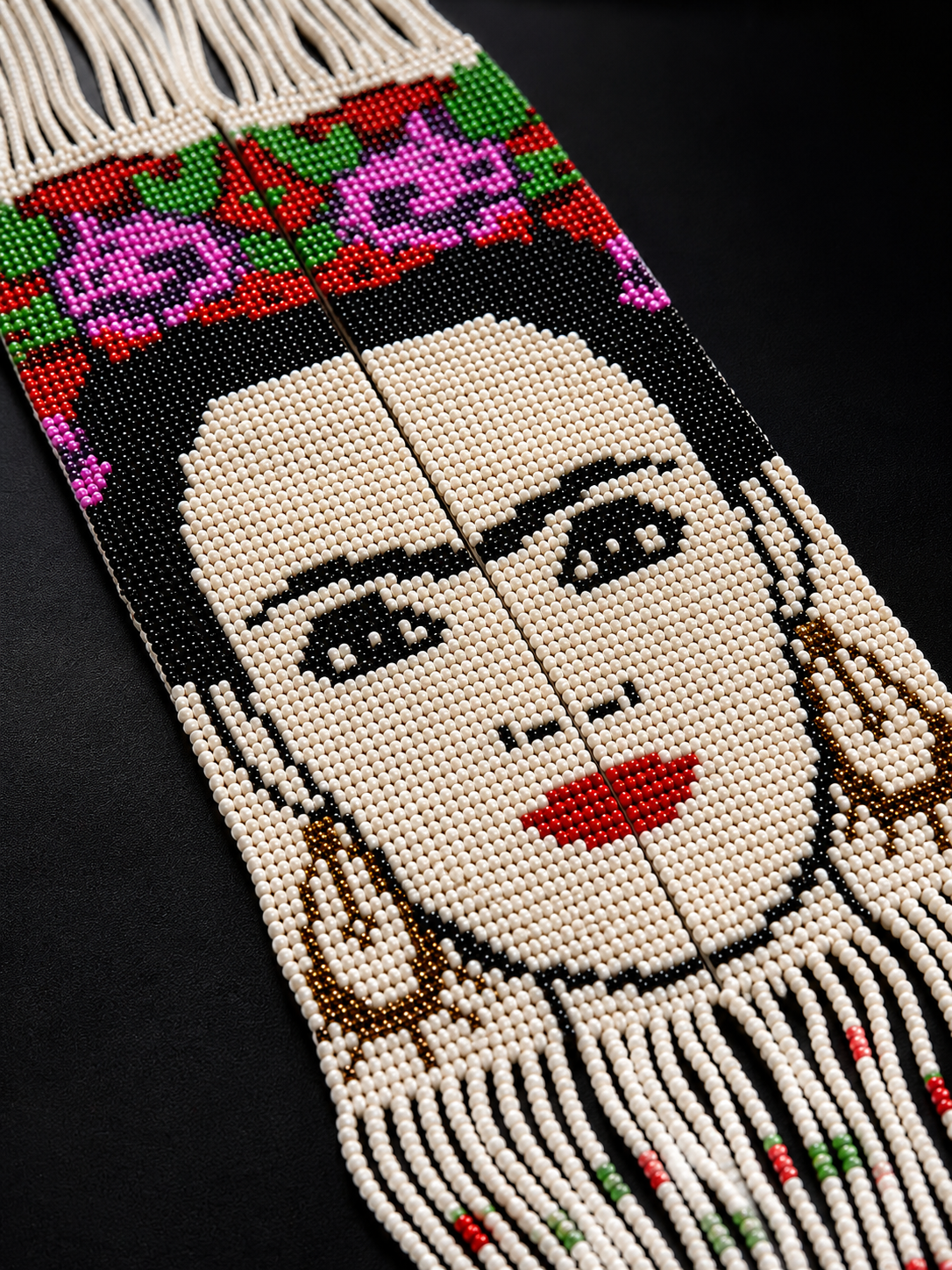Ręcznie Robiony Naszyjnik z Koralików Frida Kahlo: Biżuteria w Stylu Meksykańskim